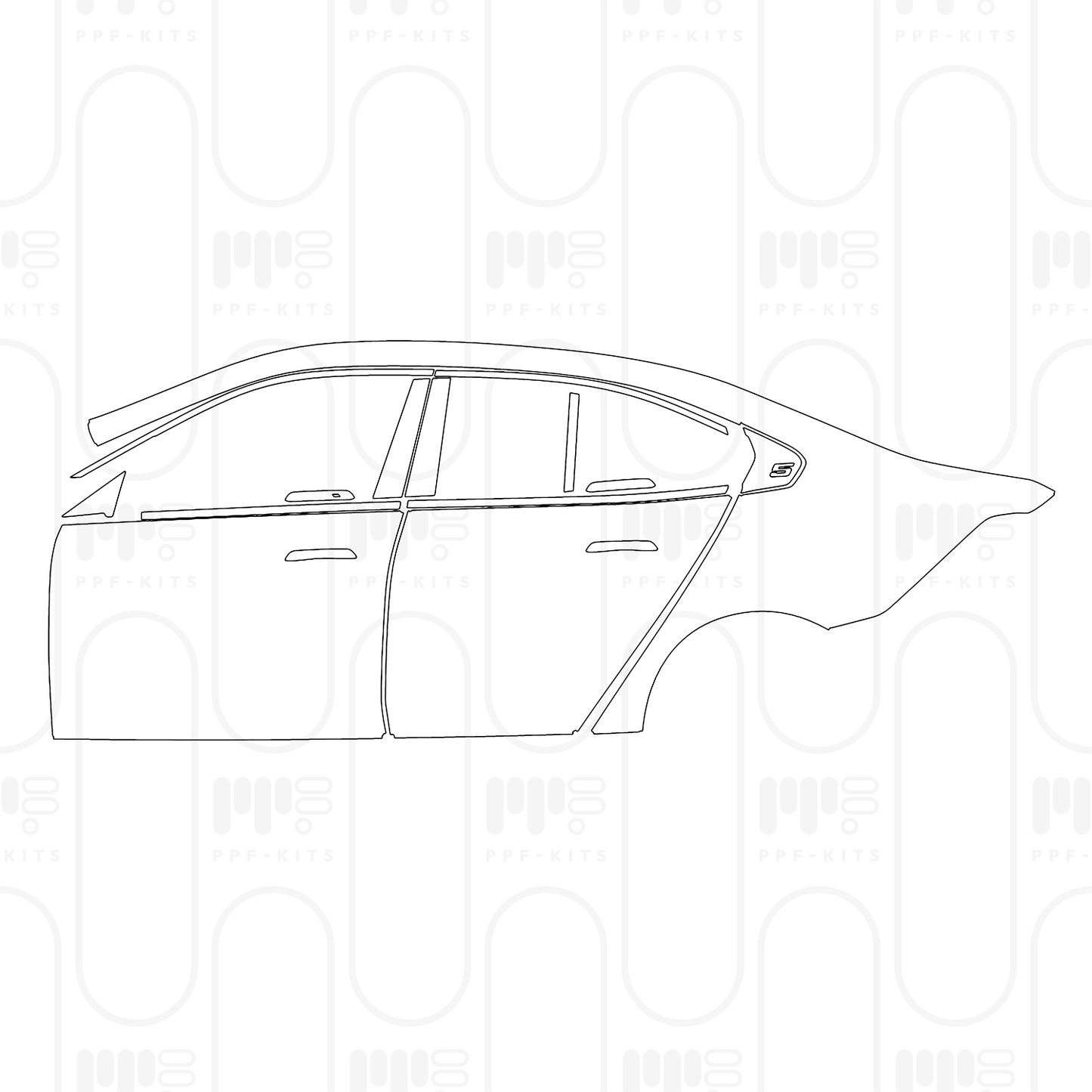 PPF precortado BMW i5 Saloon Standard Wheelbase Base 2025