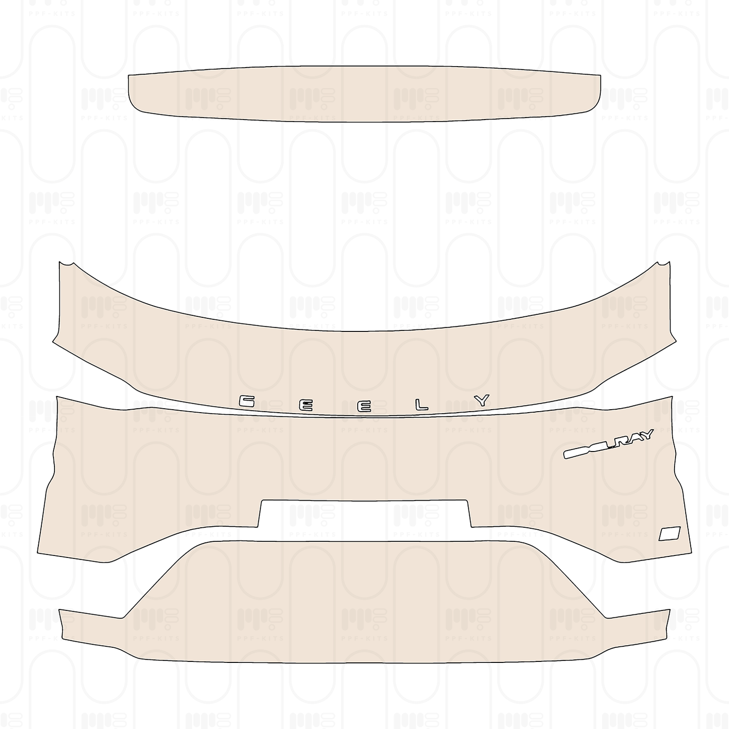 Trunk Lid with "COOLRAY" Emblem