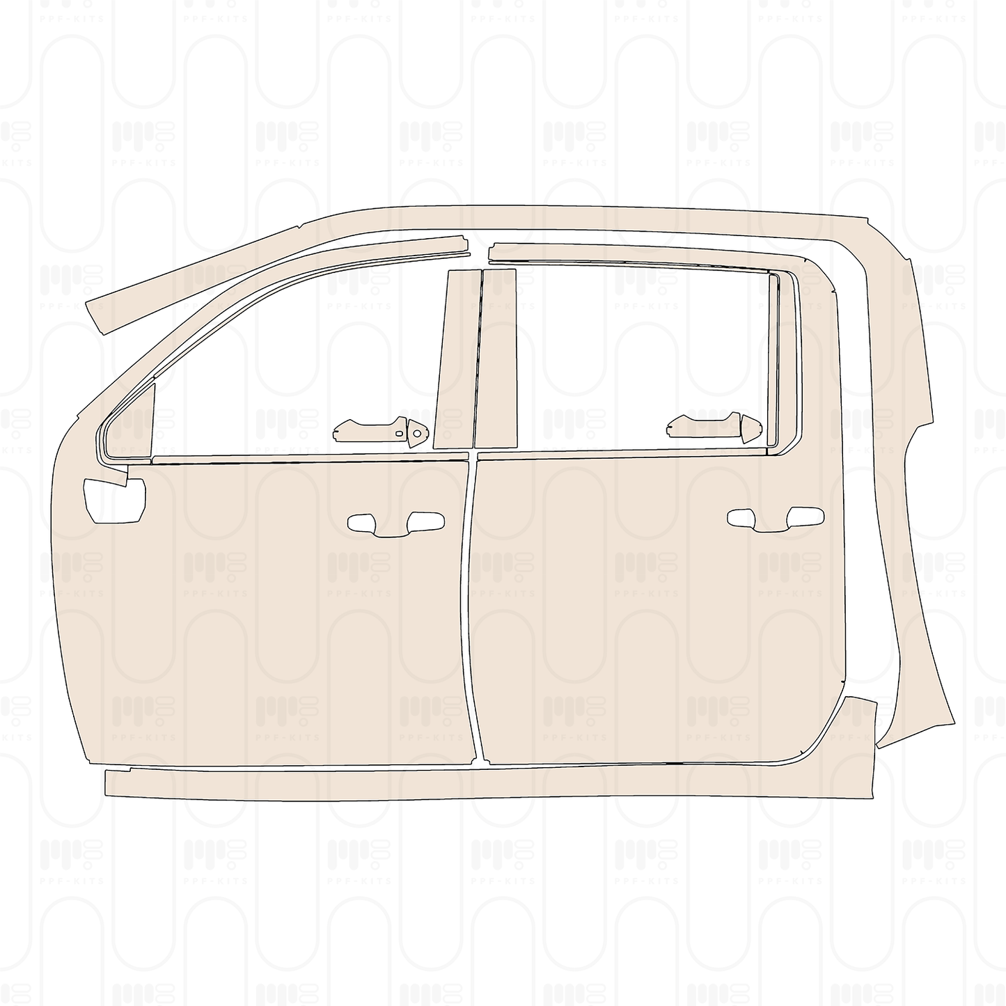 (left) Door+Side Skirt without Emblem