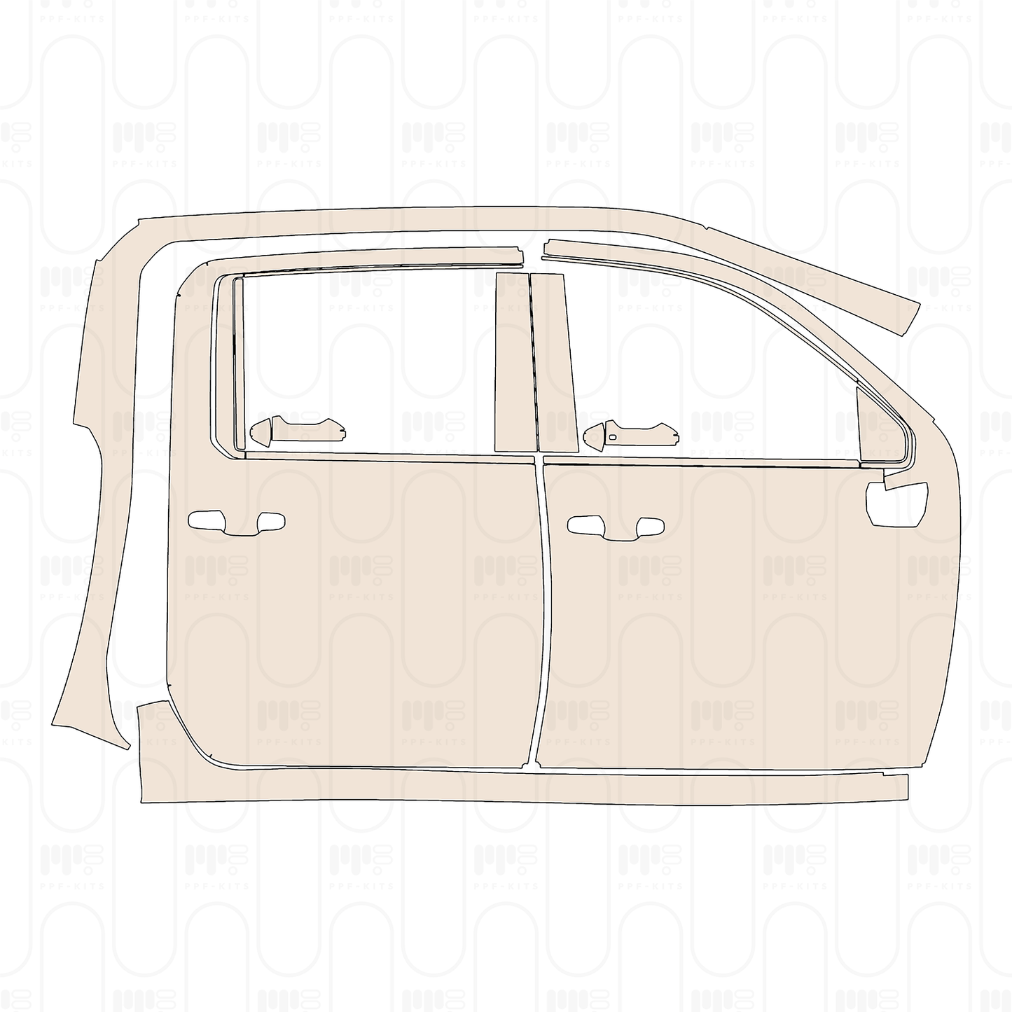 (right) Door+Side Skirt without Emblem