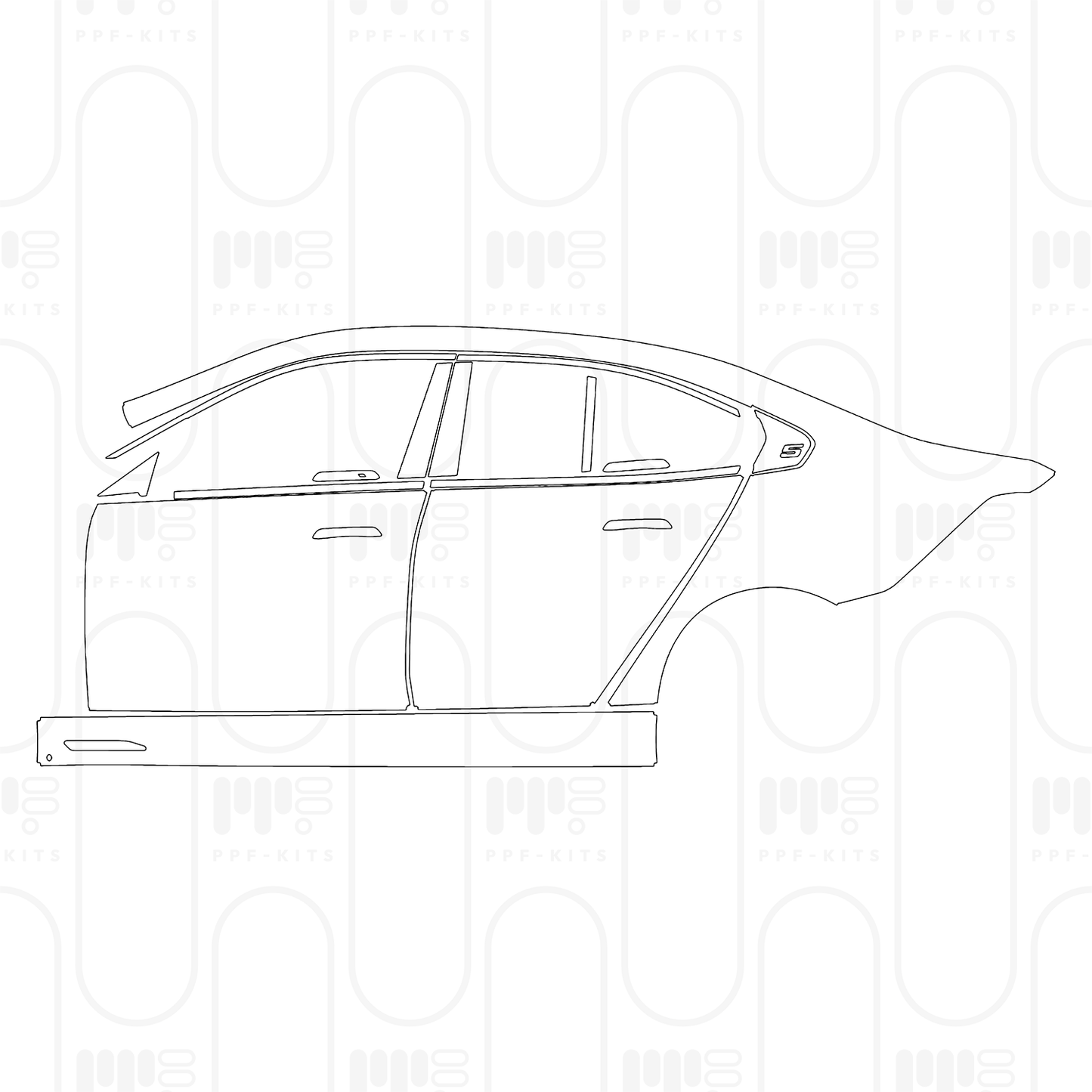 PPF precortado BMW i5 Saloon Standard Wheelbase M Sport 2025