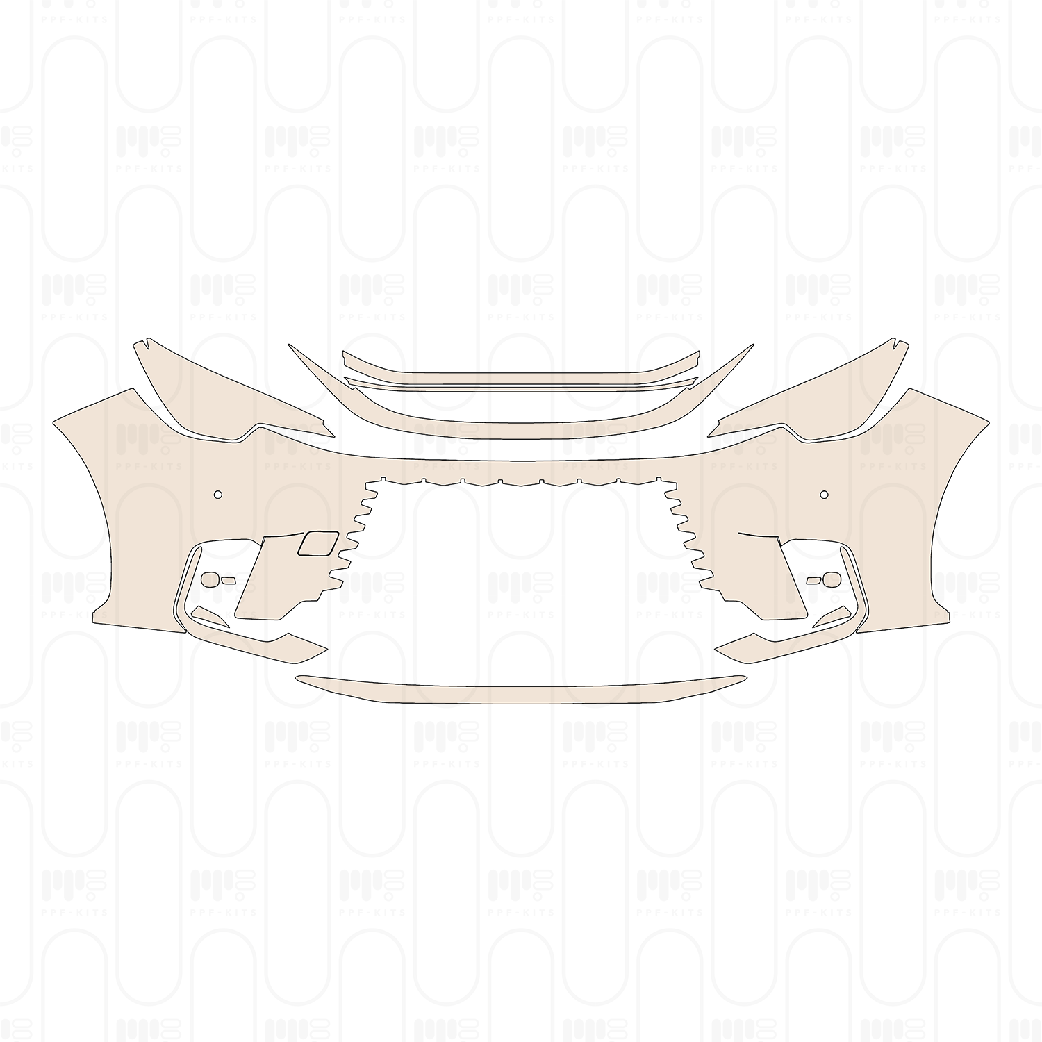 Bumper+Headlamp with 2 PDC (Parking Sensors)