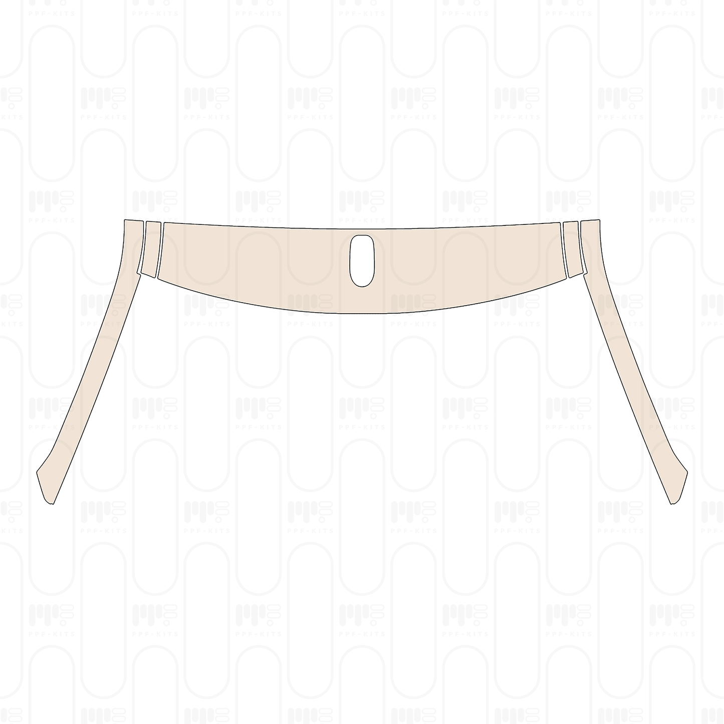 A-Pillar+Roof (front) with Antenna hole, without sunroof