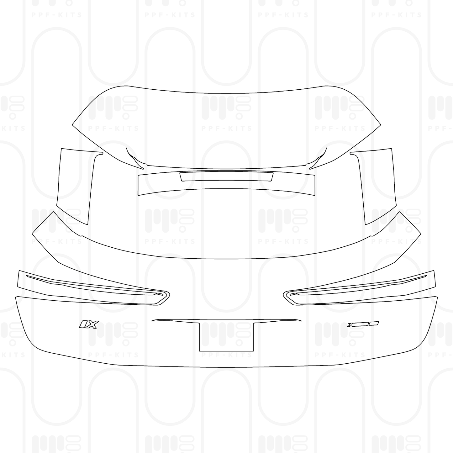Pre-Cut PPF BMW iX M Sport 2025