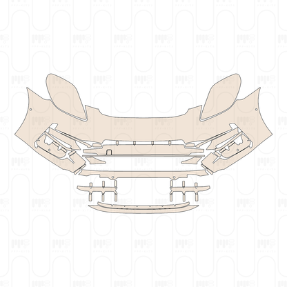 Bumper+Headlamp with SportDesign Package, with 6 PDC (Parking Sensors)