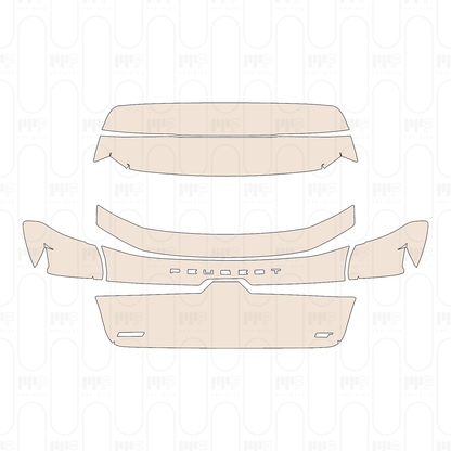 Trunk Lid with "PEUGEOT" & "208'' & "GT" Emblems