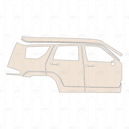 (right) Door+Side Skirt+Rear Fender