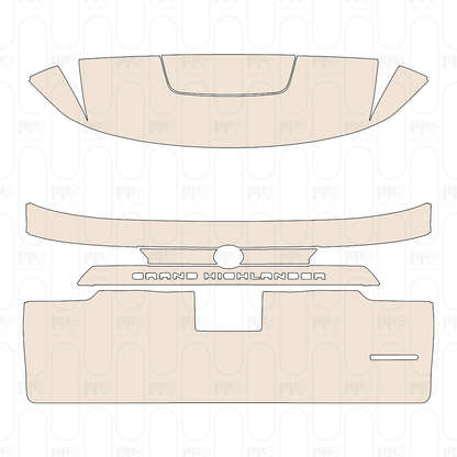 Trunk Lid with "GRAND HIGHLANDER" & "LIMITED" Emblems