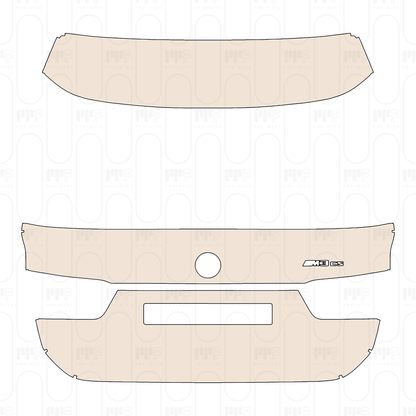 Trunk Lid without Spoiler, with "M3 CS" Emblem