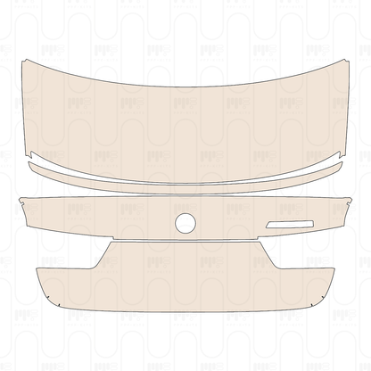 Trunk Lid with Spoiler, with "M340i" Emblem