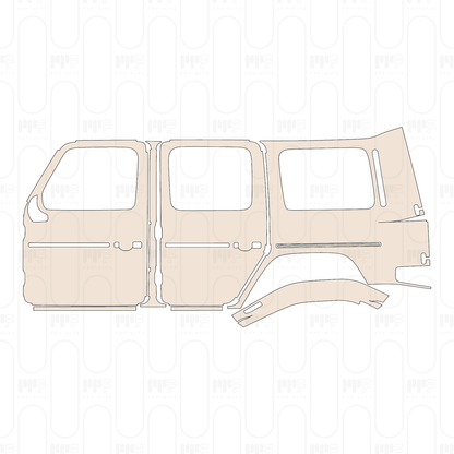 (left) Door+B-Pillar+Rear Fender