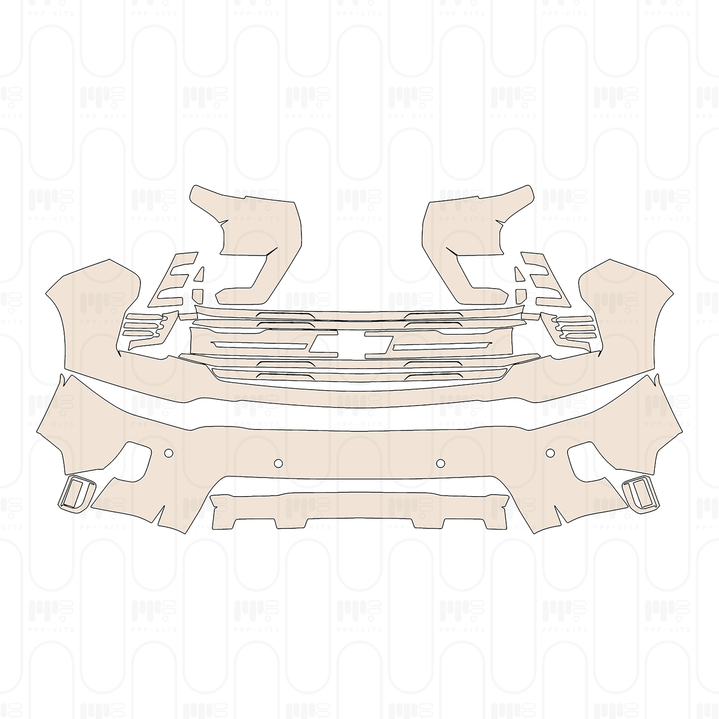 Pre-Cut PPF Chevrolet Silverado HD 2500 HD LTZ 2025