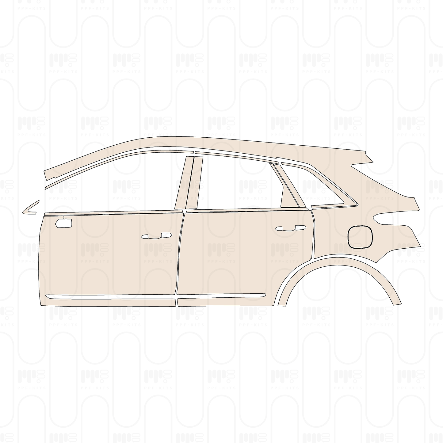 PPF precortado Cadillac XT5 (US) 2026