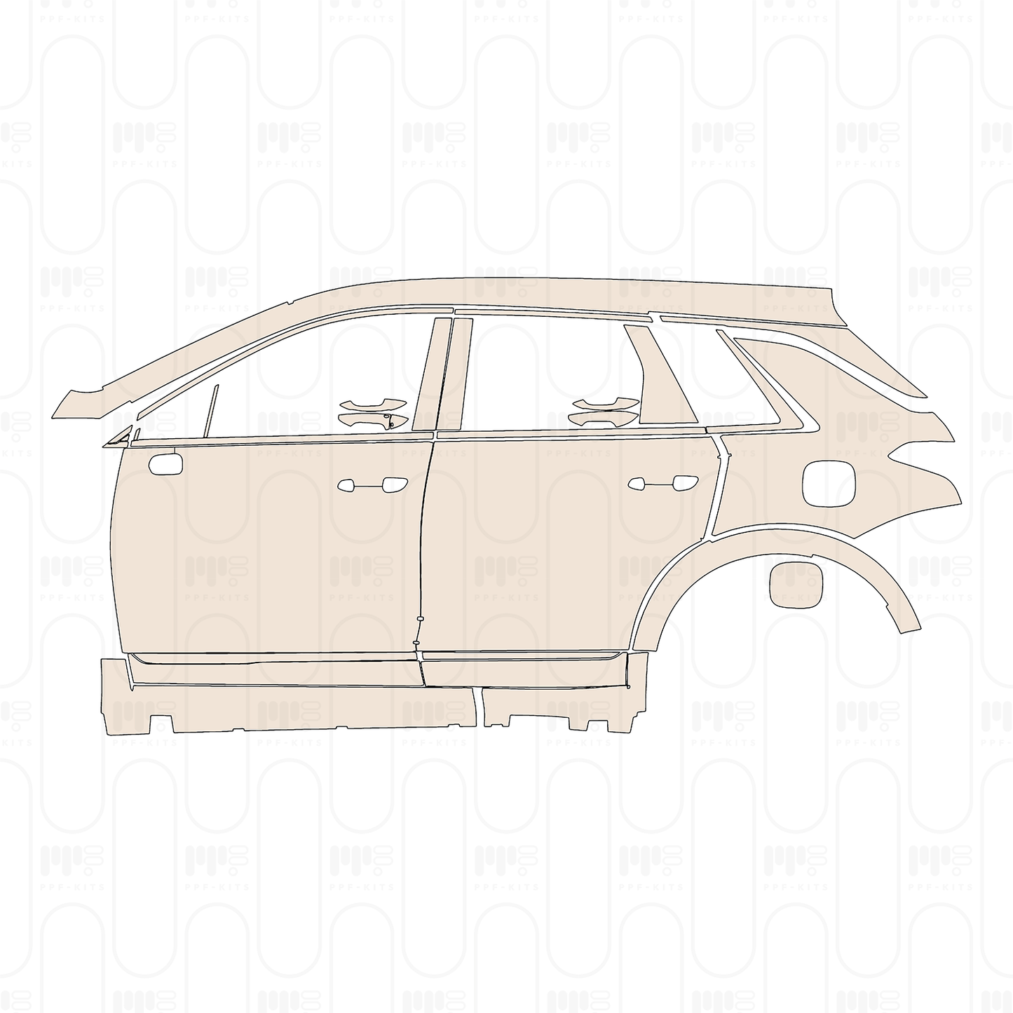 Pre-Cut PPF Cadillac XT5 (CN) 2026