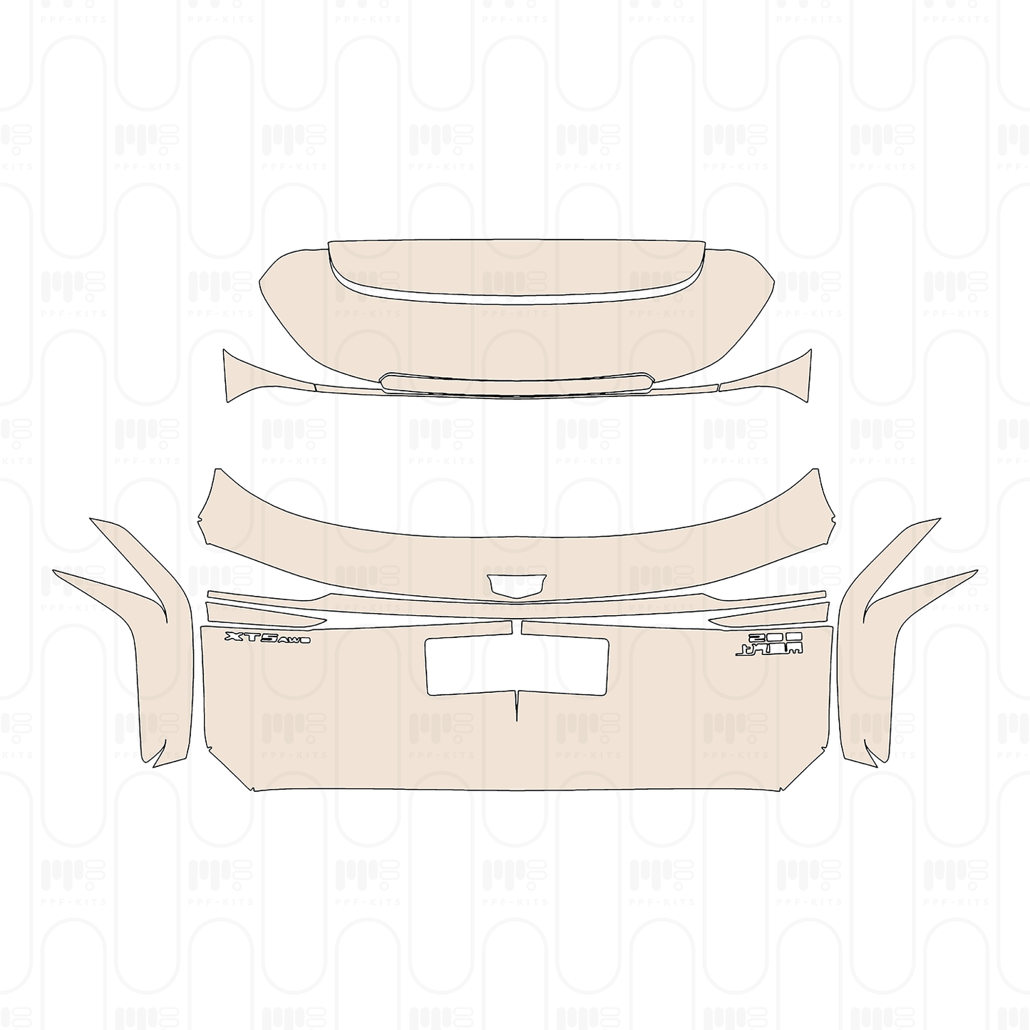 Pre-Cut PPF Cadillac XT5 (CN) 2026
