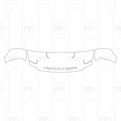 Pre-Cut PPF Ford Super Duty F-350 Crew Cab XLT 2025