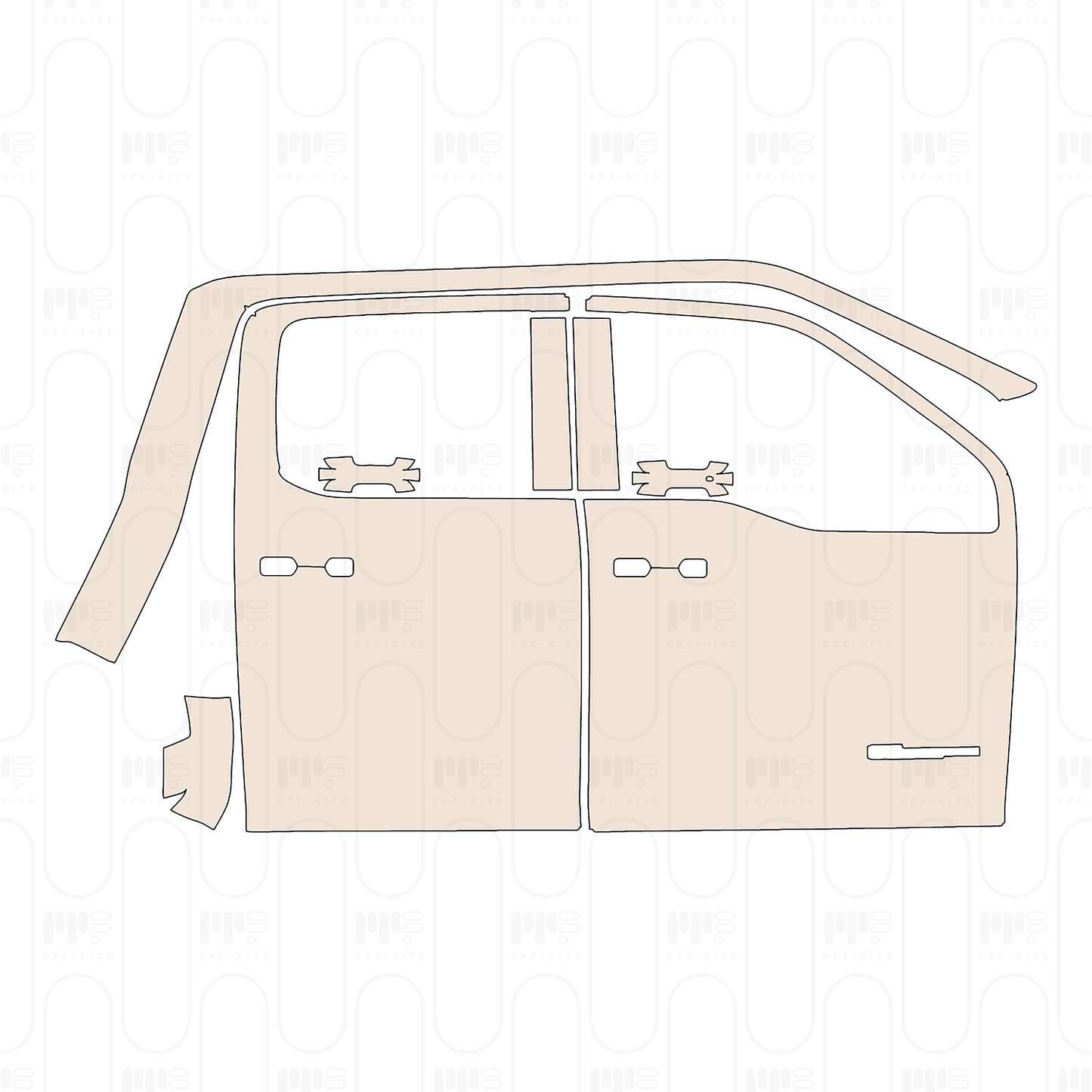 Pre-Cut PPF Ford Super Duty F-450 King Ranch 2025