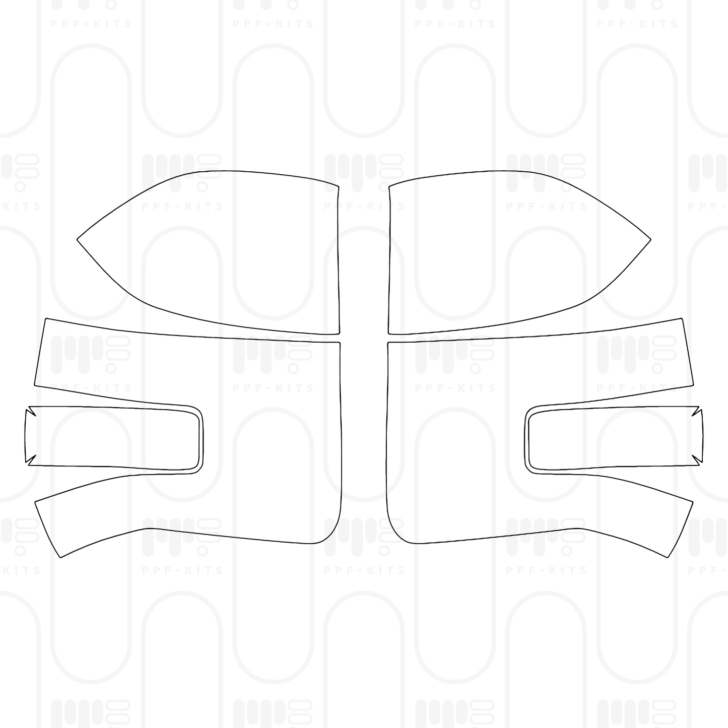 Pre-Cut PPF Ford Super Duty F-350 Crew Cab XLT 2025