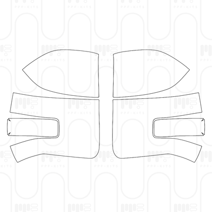 Pre-Cut PPF Ford Super Duty F-350 Crew Cab XLT 2025