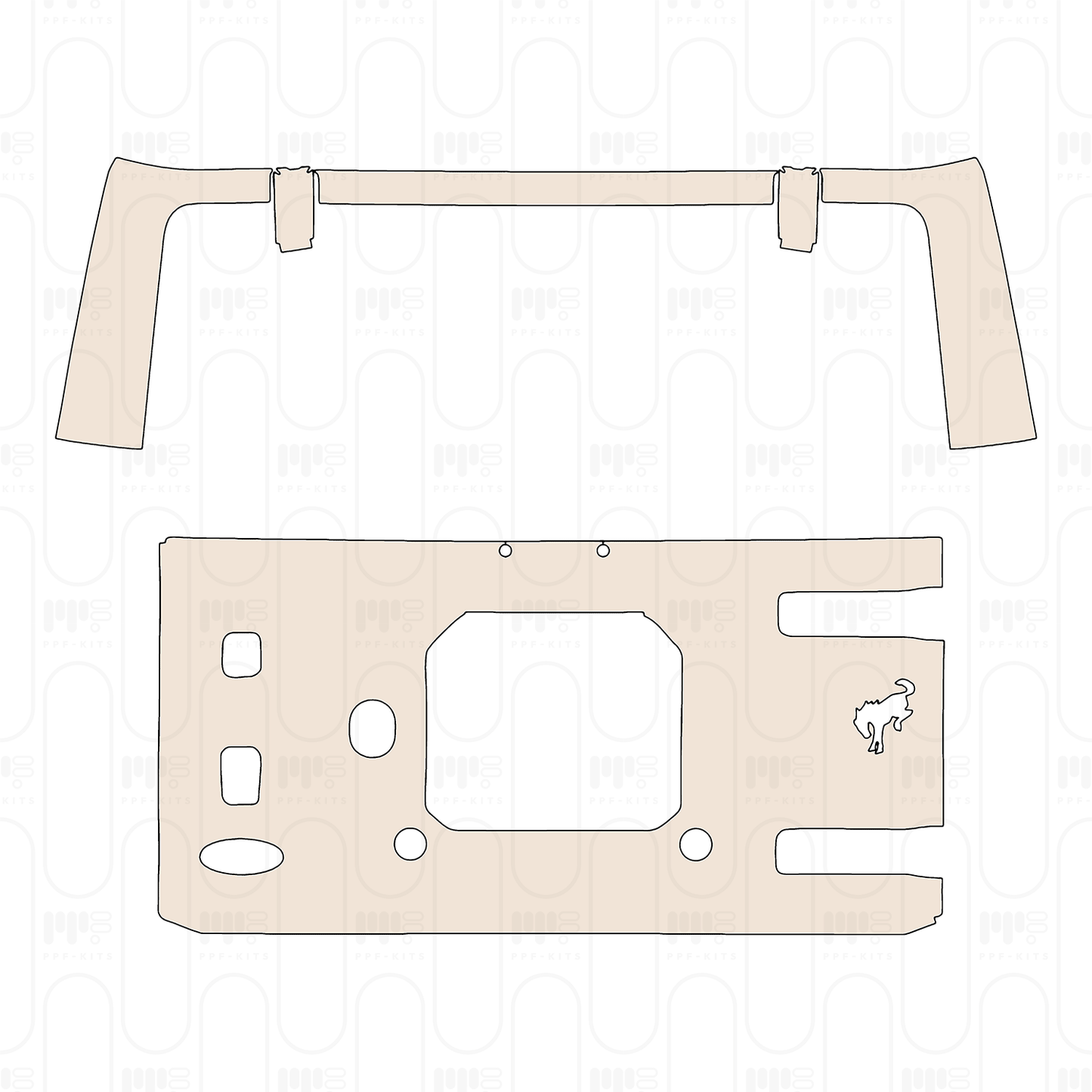 Pre-Cut PPF Ford Bronco 4 Door Big Bend 2025