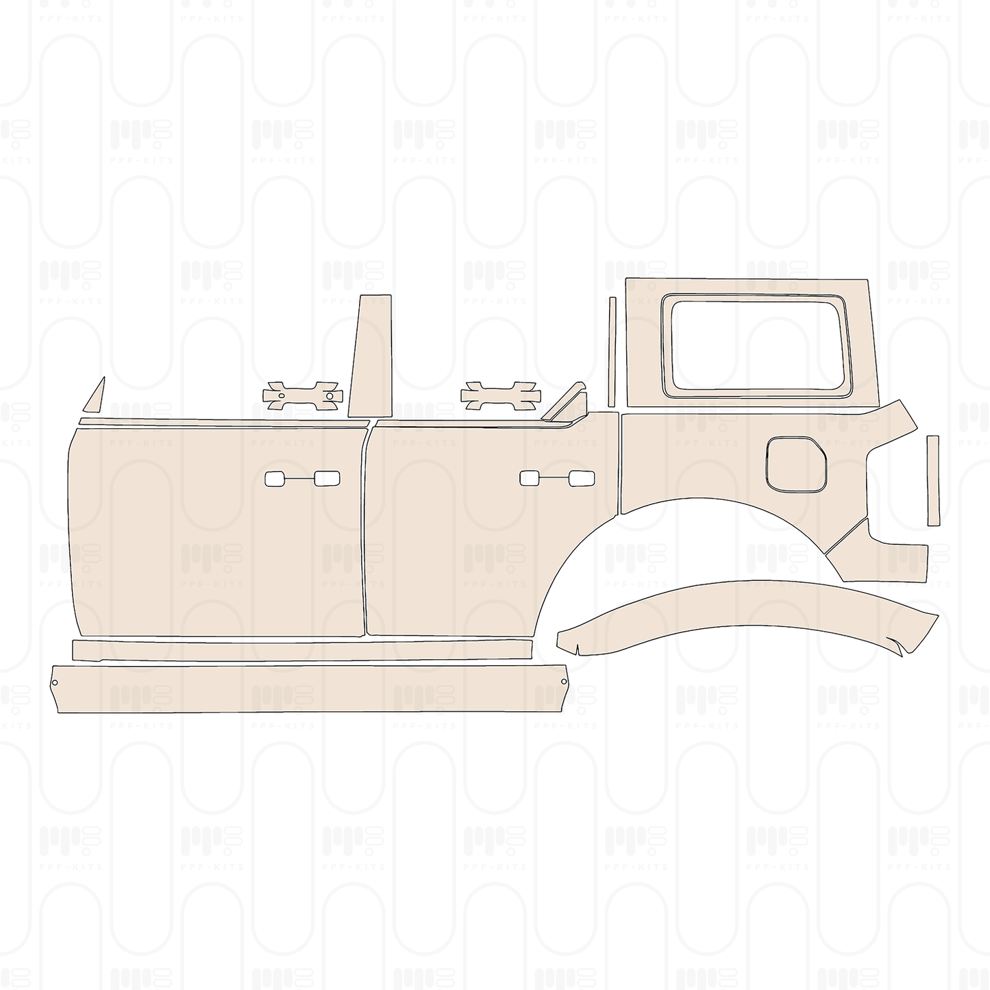 PPF precortado Ford Bronco 4 Door Badlands 2025