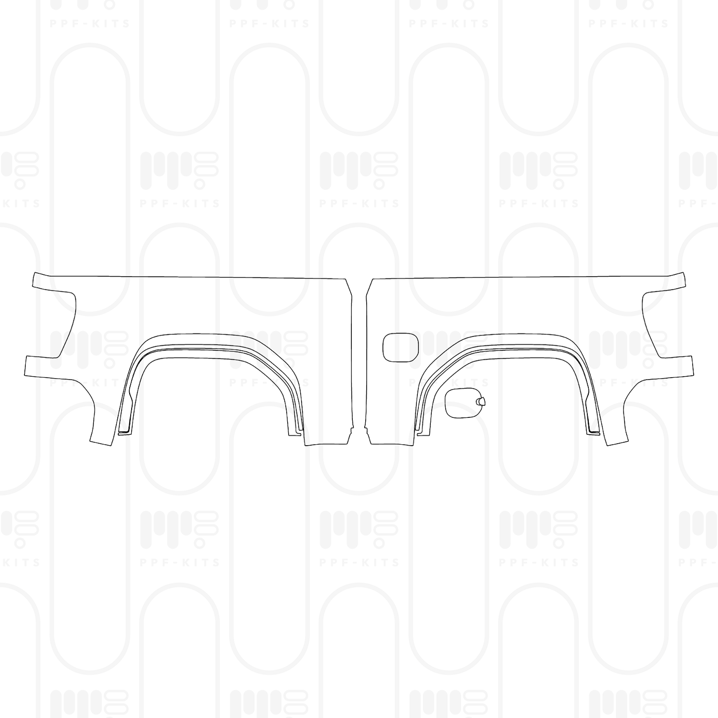 Pre-Cut PPF GMC Sierra 1500 Crew Cab AT4 2026