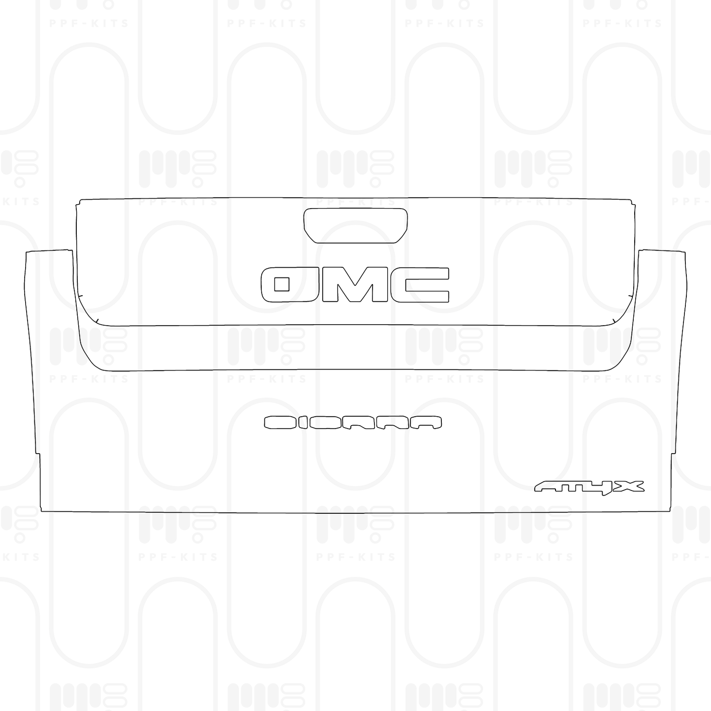 Pre-Cut PPF GMC Sierra 1500 Crew Cab AT4 2026