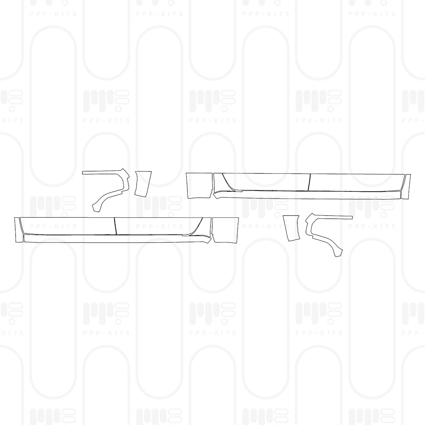 Pre-Cut PPF GMC Sierra 1500 Crew Cab AT4 2026