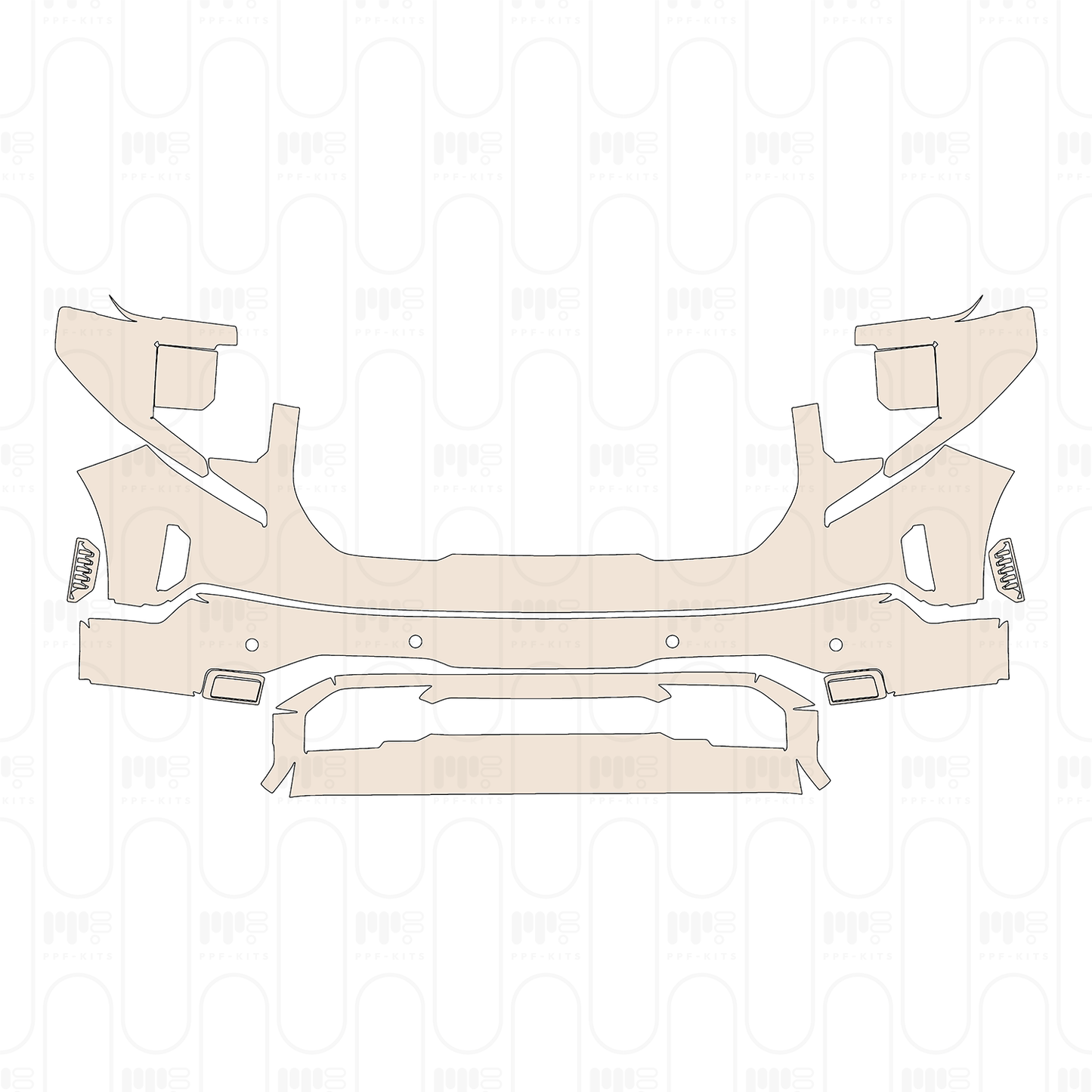 Pre-Cut PPF GMC Sierra 1500 Crew Cab AT4 2026
