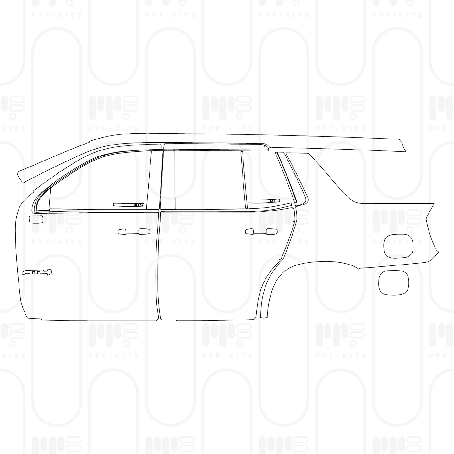 Pre-Cut PPF GMC Yukon AT4 2025