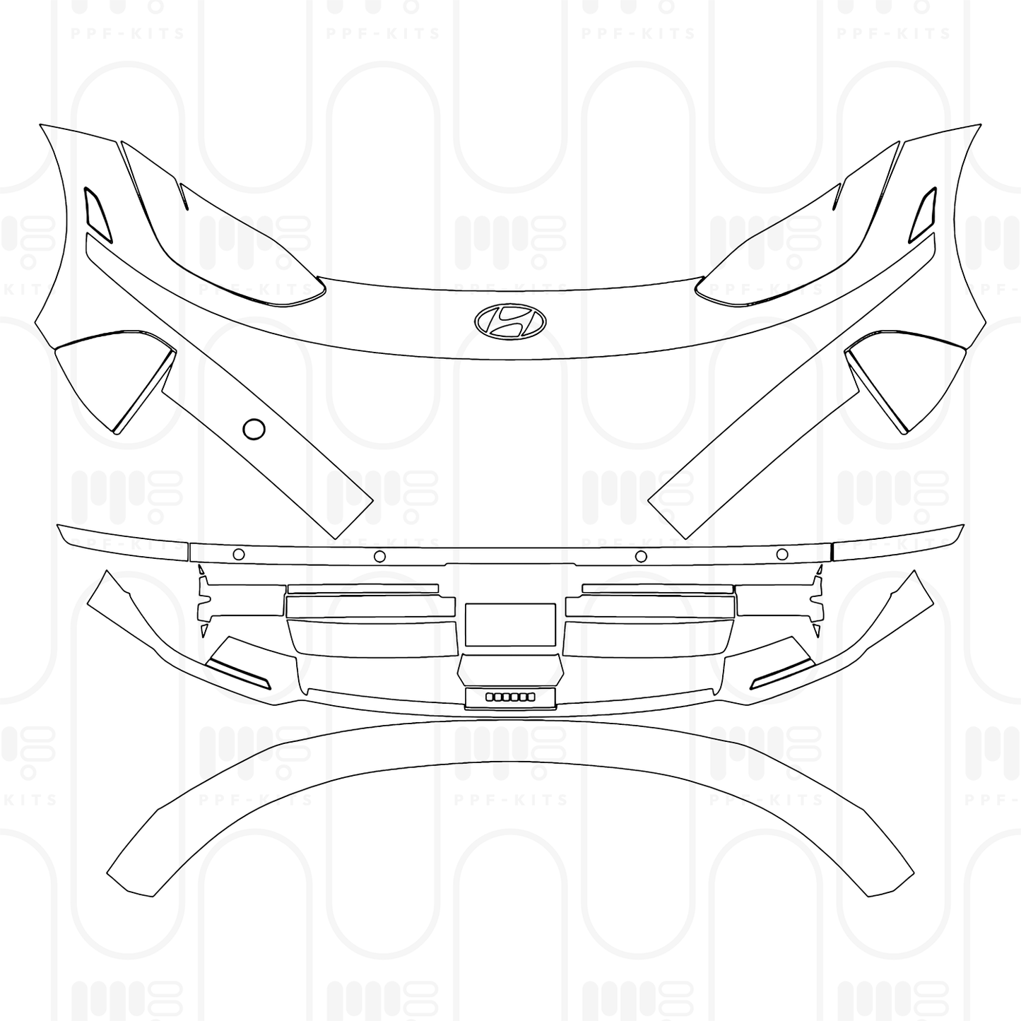 Pre-Cut PPF Hyundai IONIQ 6 (US) SE 2025