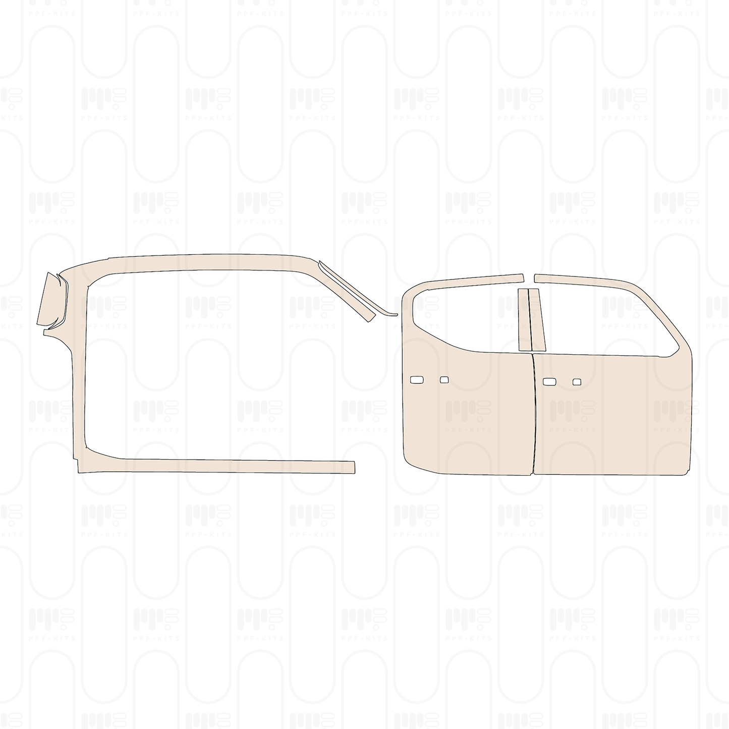 PPF precortado KIA Tasman Pick-up S 2025