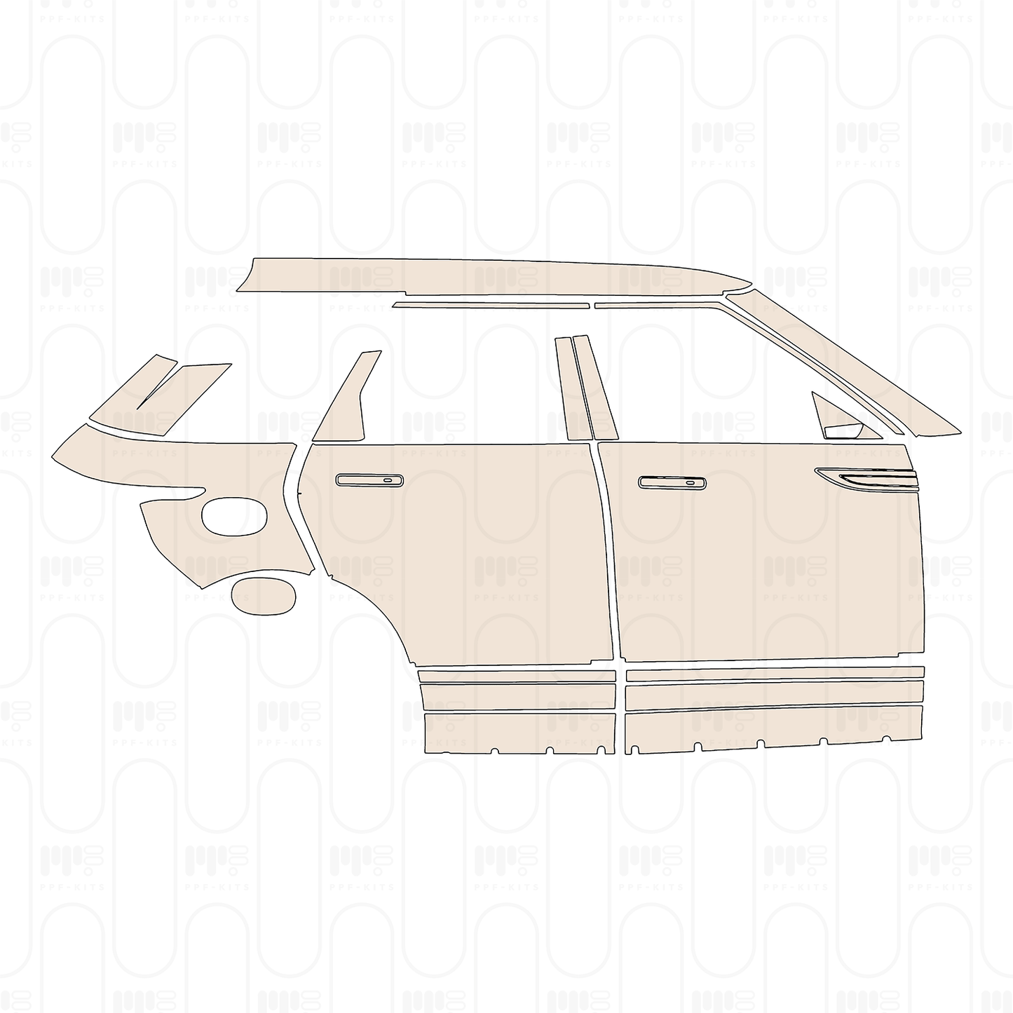 Pre-Cut PPF Land Rover Range Rover Evoque Standard Wheelbase Base 2026