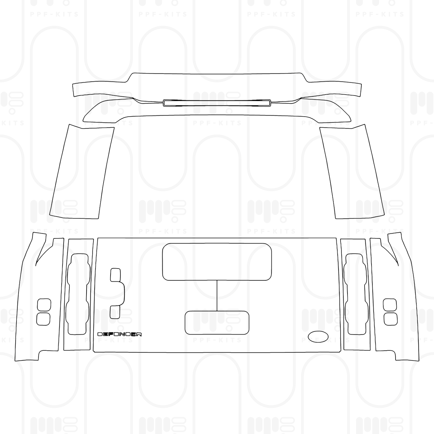 Pre-Cut PPF Land Rover Defender 90 X 2025