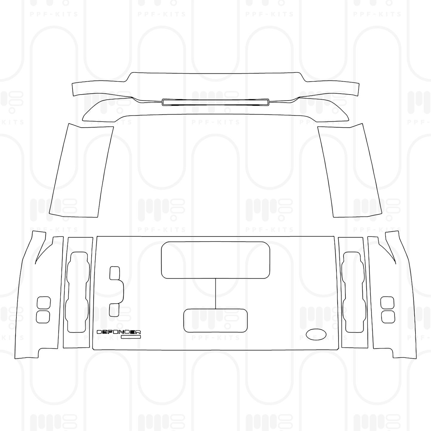 Pre-Cut PPF Land Rover Defender 90 X 2025