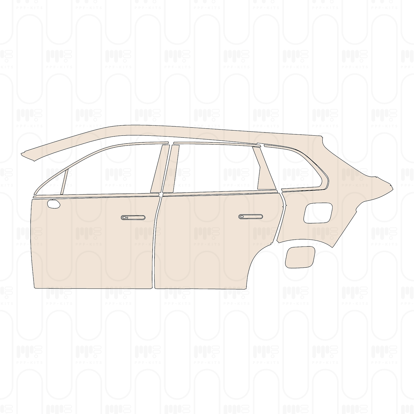 (left) Door+Rear Fender+Side Skirt