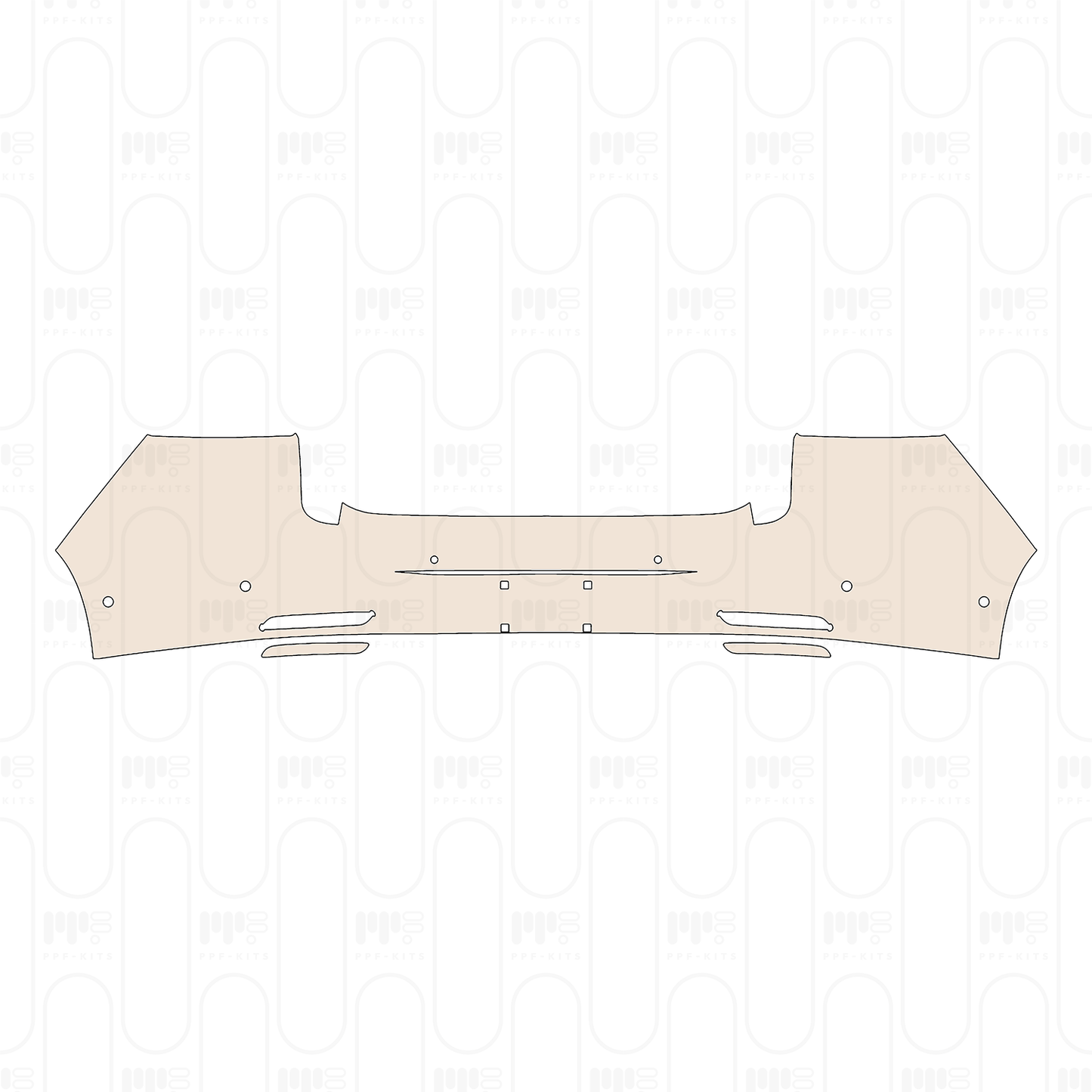 Rear Bumper with 6 PDC (Parking Sensors)
