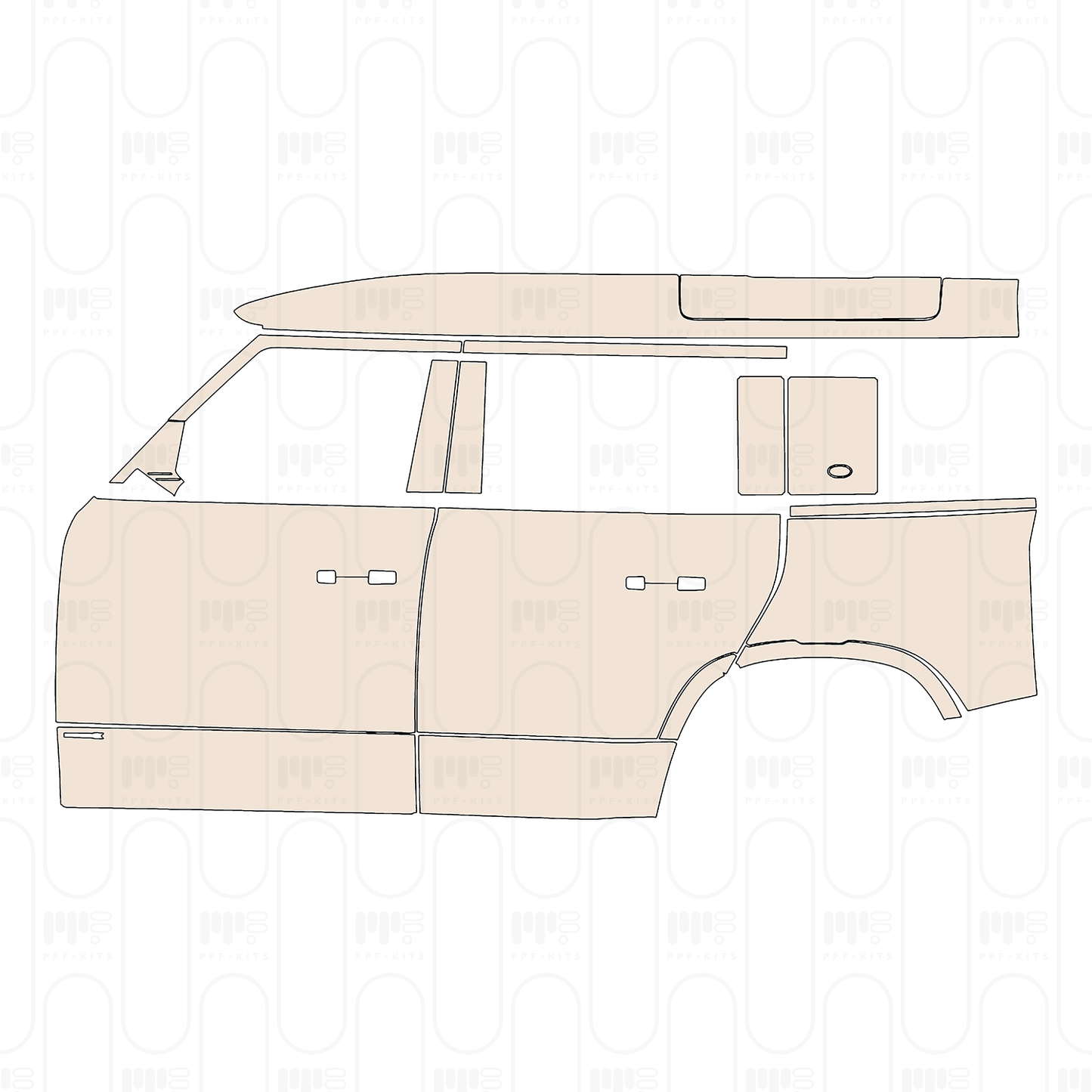 PPF precortado Land Rover Defender 110 X 2025