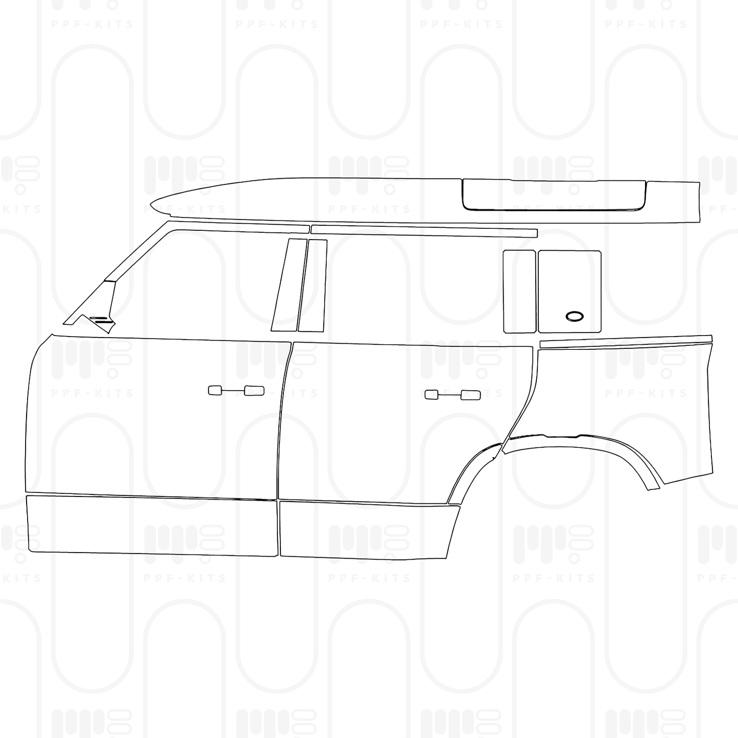 Pre-Cut PPF Land Rover Defender 110 X-Dynamic 2025