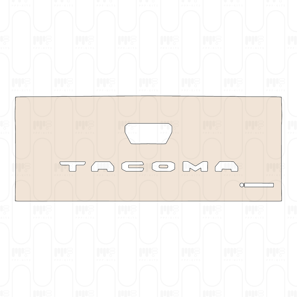 Trunk Lid with "TACOMA" & "iFORCEMAX" Emblems