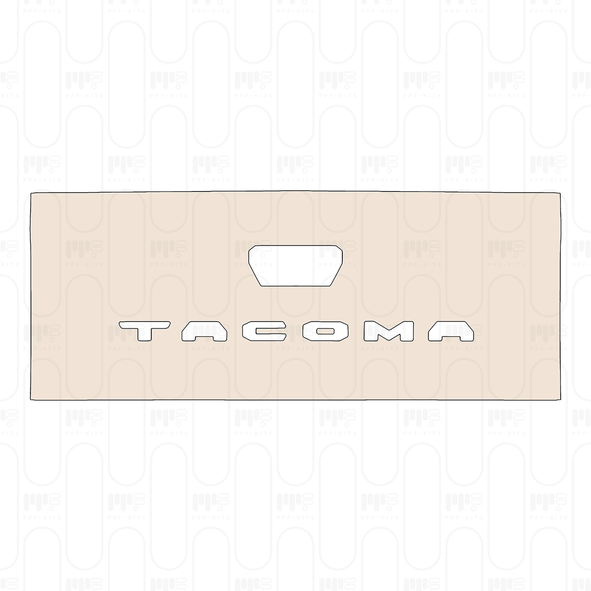 Trunk Lid with "TACOMA" Emblem