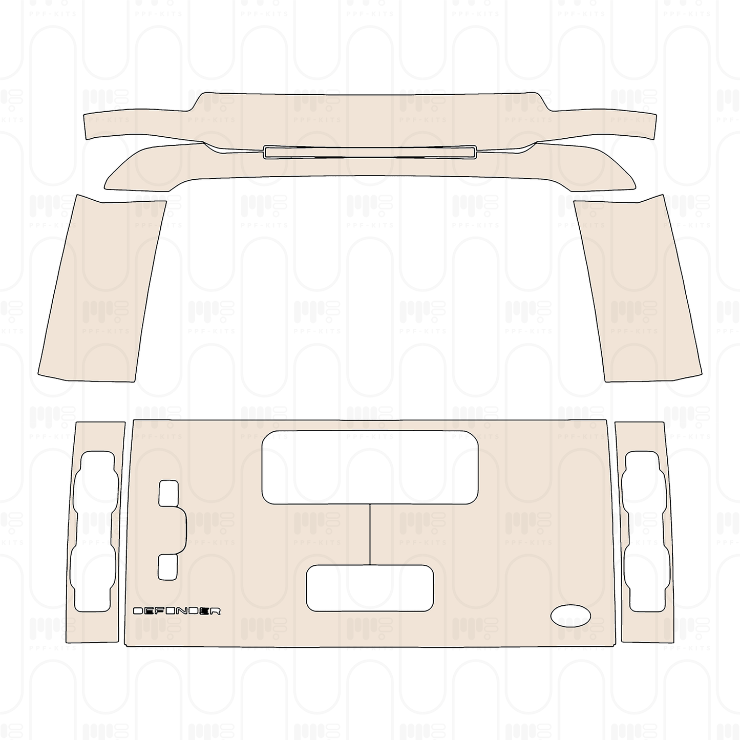 PPF precortado Land Rover Defender 110 Diablo Special Edition (China only) 2025