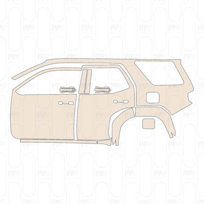 (left) Door+Side Skirt+Rear Fender