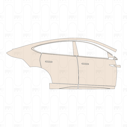 (right) Door+Side Skirt+Rear Fender