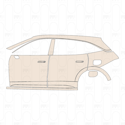 (left) Door+Side Skirt+Rear Fender