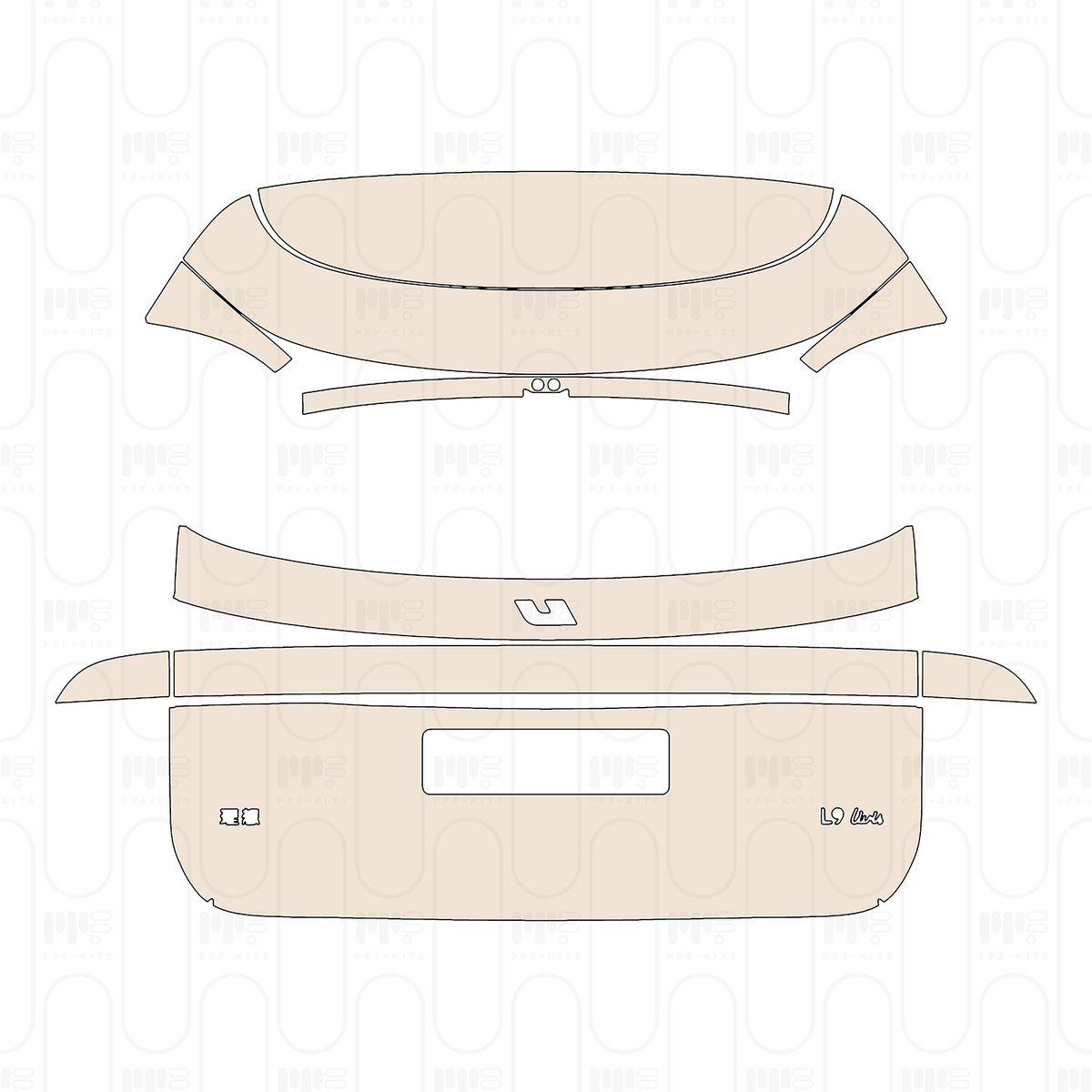 Trunk Lid with "ideal" & "L9 Livis" Emblems
