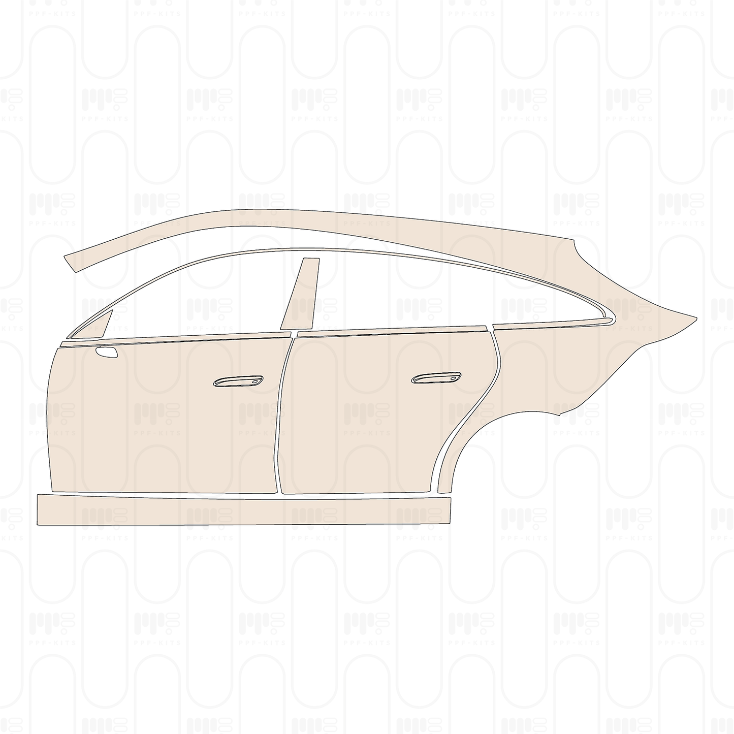 (left) Door+Side Skirt+Rear Fender