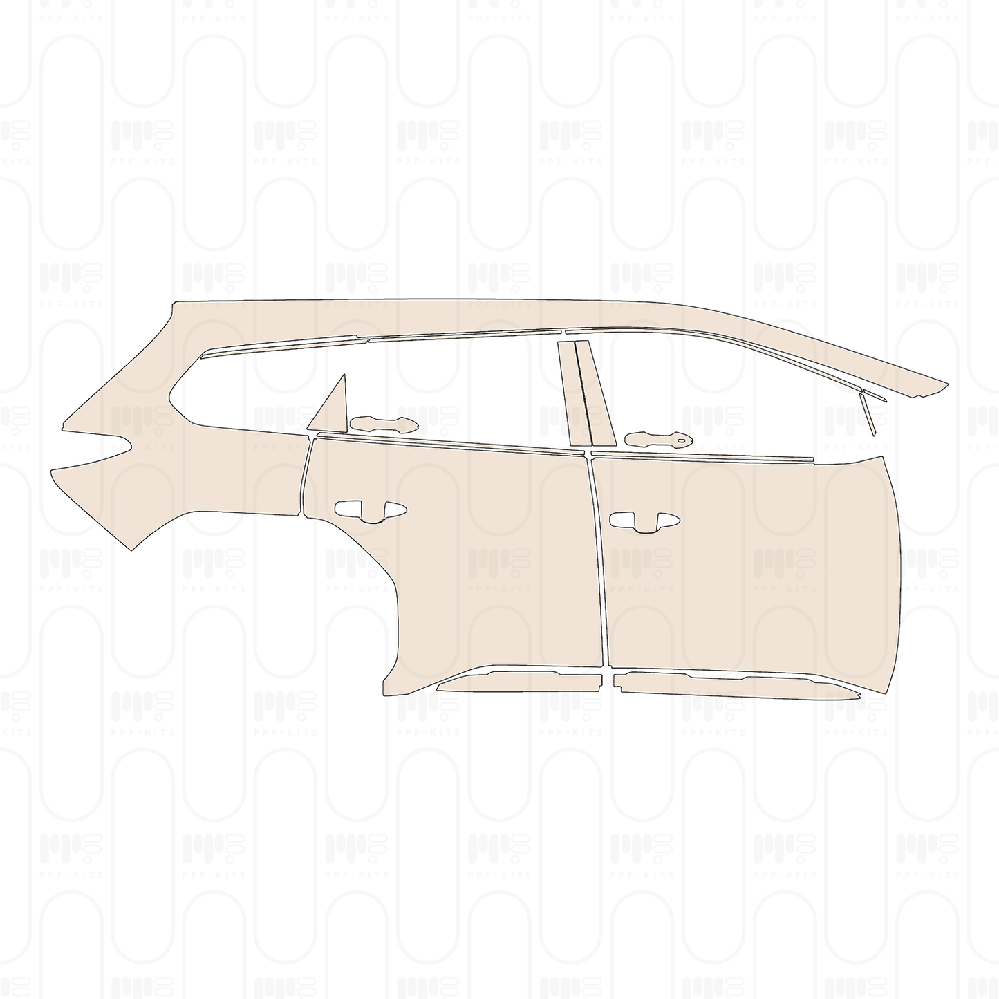 (right) Door+Rear Fender+Side Skirt
