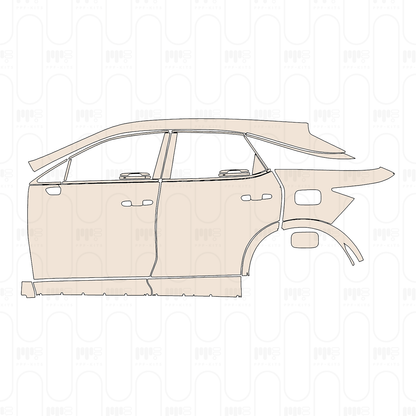 PPF precortado Lexus RX (SWB) F-Sport 2025