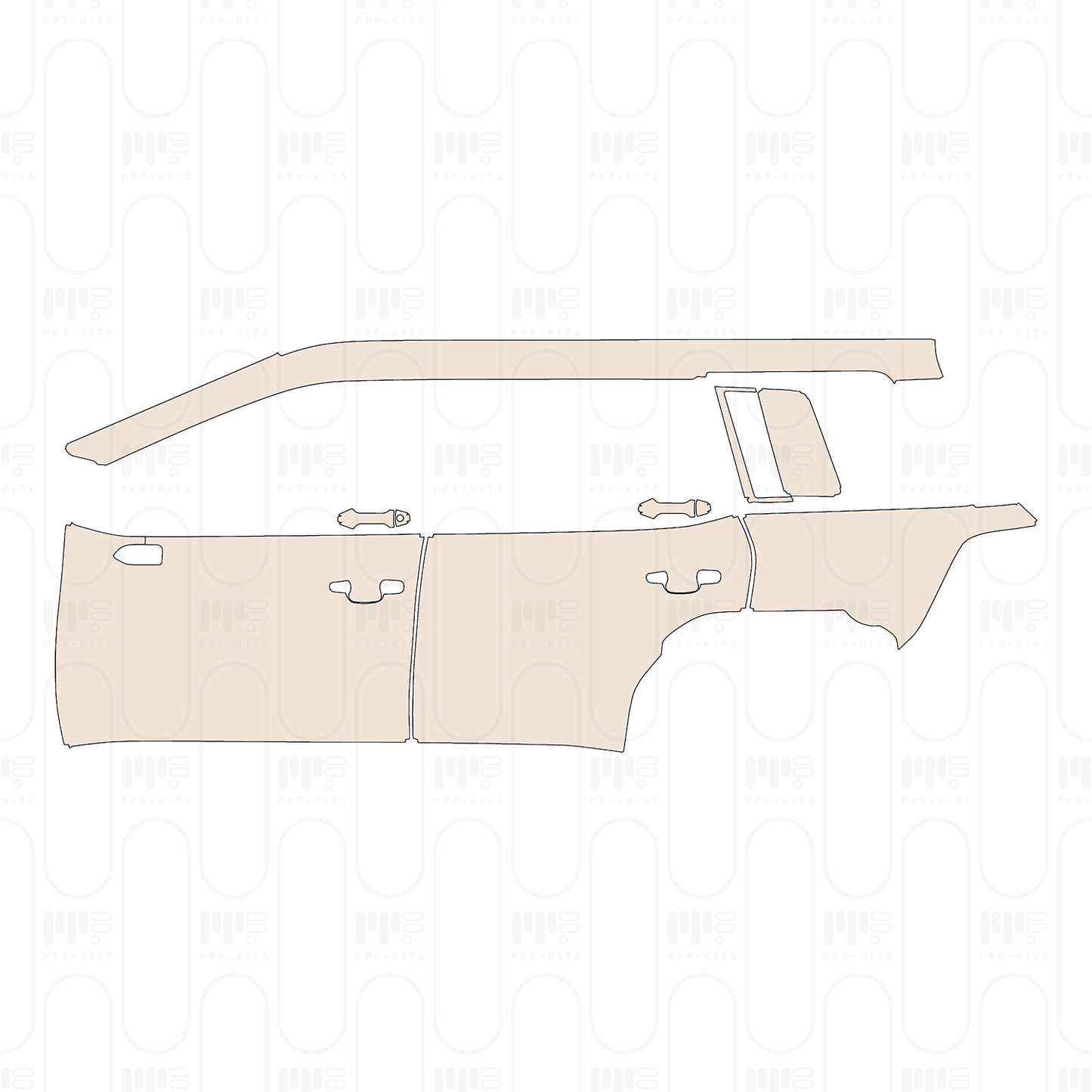 (left) Door+Rear Fender+Side Skirt